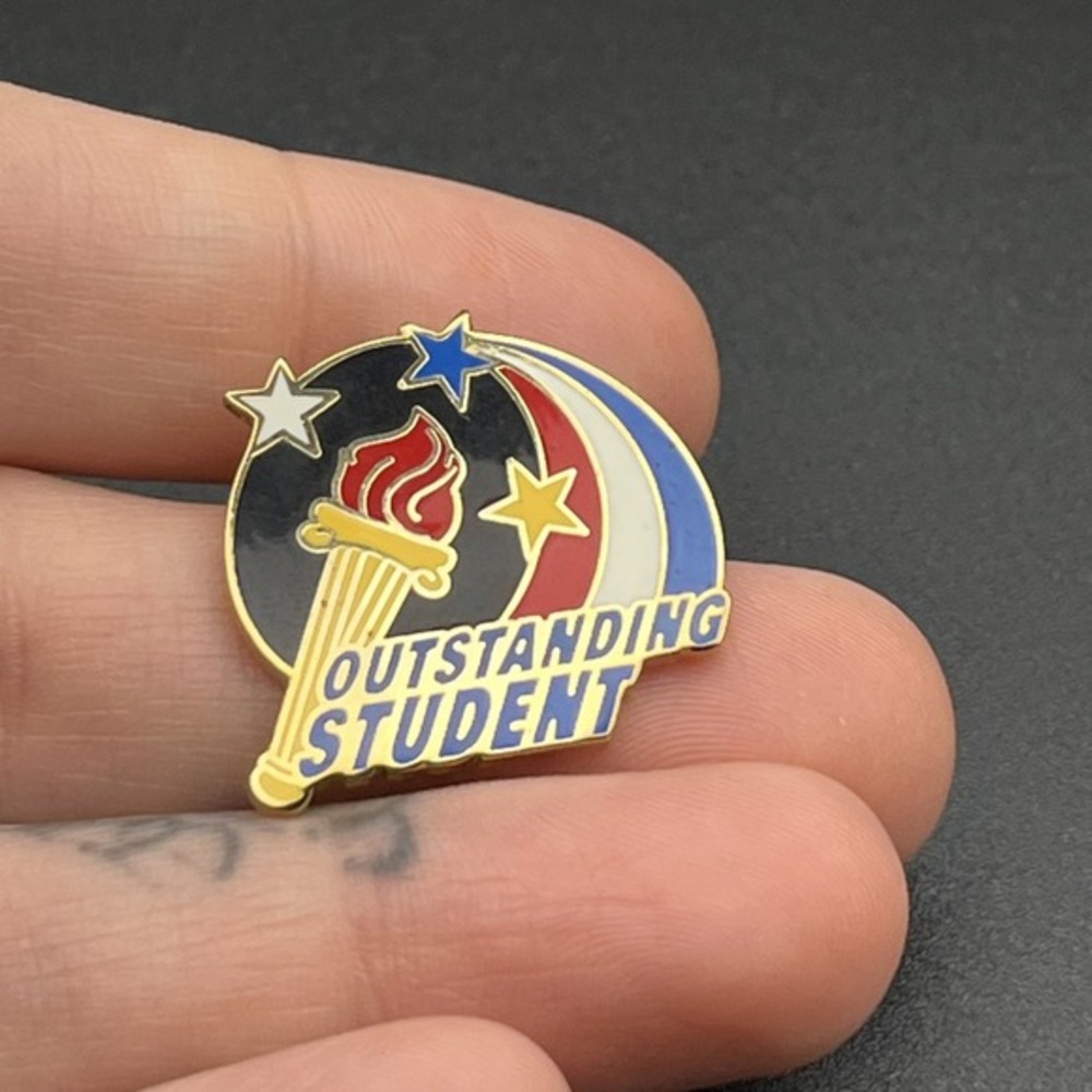 Outstanding Student Achievement Award School Education Lapel Hat Pin